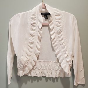 Ink white crop-top sweater